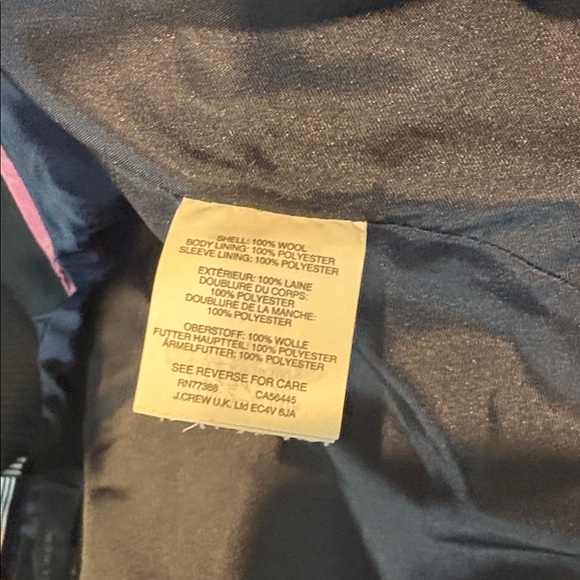 J. Crew English Wool Black and White Houndstooth Jacket Small - Picture 8 of 11